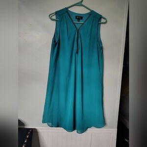 BCX Turquoise Sleeveless Midi Dress